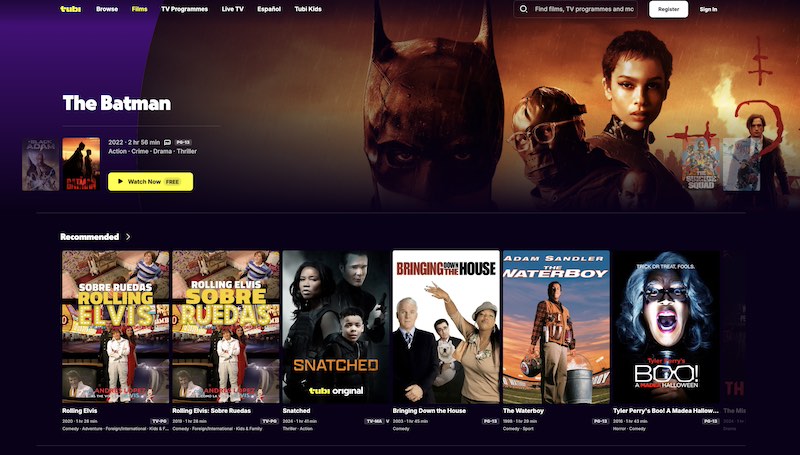 Tubi free movies and live TV